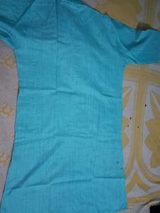 Sky Blue Cotton Kurta
