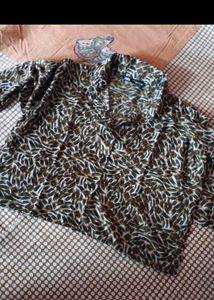 Zara Leopard Print Shirt For Women