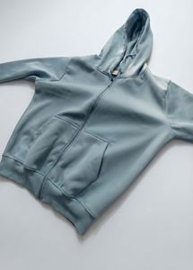 Blue Zip-Up Hoodie