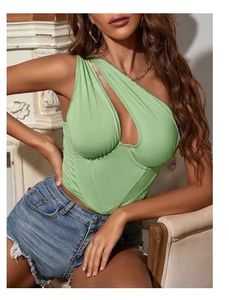 Sage Green Corset Halter Top