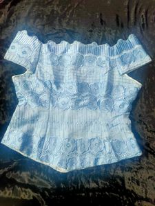 💙Sky-blue Top