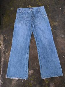 blue baggy denim