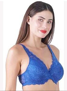 Blue Lace Bra