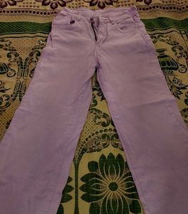 Lavender Wide Leg Jeans