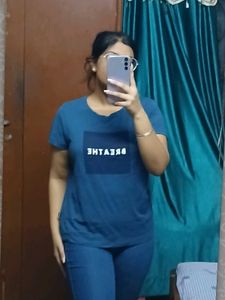 Blue Graphic T-shirt