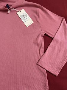 Pink Ribbed Crop Top