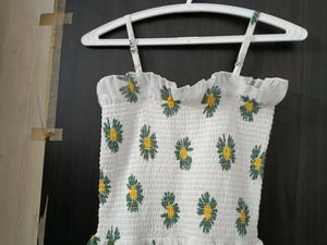 Cute Korean Aesthetic Floral Dress