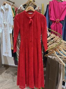 XS brand new Red Lace Midi Dress