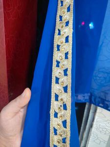 Elegant Blue Top, With Skirt &amp; Dupatta