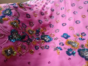 Pink Heavy Saree For Woman