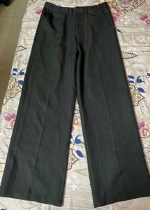 Wide Leg Black Formal Pants