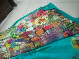 Floral Print Saree