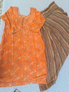 peech warm  Kurta Set