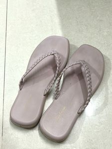 Braided Pink Slipper - Size 4