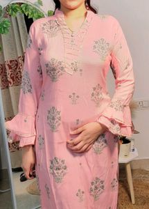 Pink Kurta Set For Women
