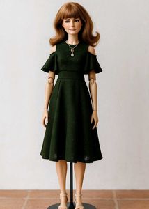 🌿 Chic Olive Green Dress 🌿