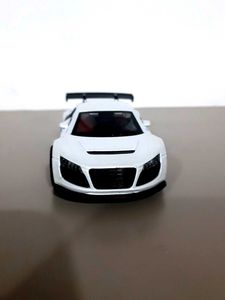 White Toy Car Model (Audi R8)