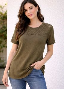 Olive Green Knit Top