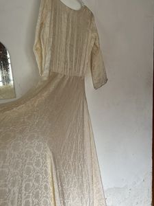 Flared Gown Offwhite