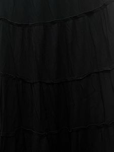 Eten Black Maxi Tiered Skirt