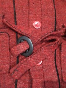 Girls Maroon Winter Coat