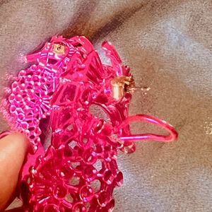 Seahorse metallic Glitter Earrings
