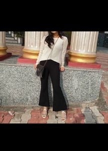 Black Bell Bottom Jeggings
