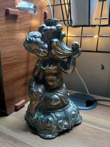 Antique French Bronze Cherub Ornate