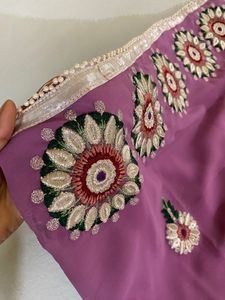 Beautiful Embroidery Saree