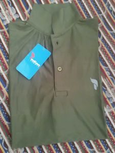 Olive Green Indian Terrain Polo - XL