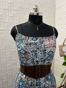 Boho-Inspired Printed Summer Dress