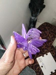 Purple Butterfly Hair Clip