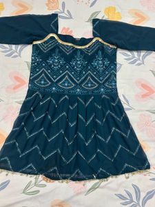 Embroided Sharara Set 🩵