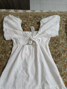Nuon By Westside White Square Neck Dress