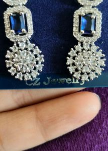 Blue Dimond Earring