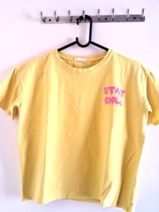 A Yellow Oversized Top