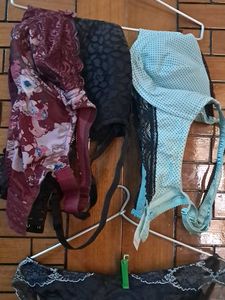 Combo Of  Five  Imported Fabric Bra N Panty