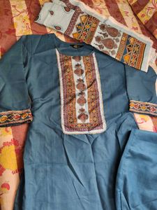 Elegant Teal Kurta Set