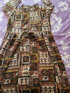 Patterned Ethnic Dress