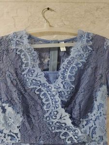Periwinkle Lace Mini Dress
