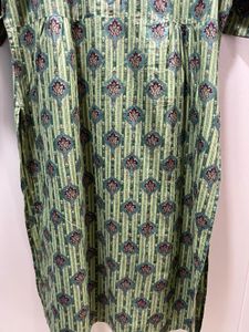 Indo Era Olive Kurti
