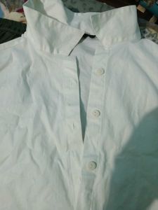 White Crop Shirt Style, Zudio, Xs Size, New