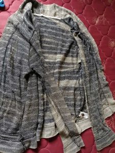 Striped Knit Cardigan (Unisex)