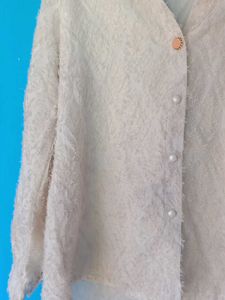 Fluffy Button-Down Shirt