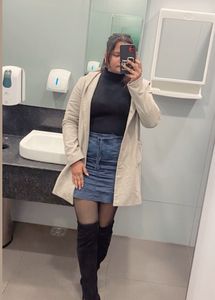 Blue Cargo Mini Skirt