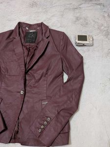 Burgundy Calvin Klein Blazer