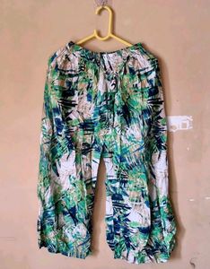 Tropical Print Pants