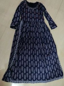 Elegant Blue Printed Kurta