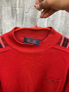 Braned High quality Red Knit Sweater