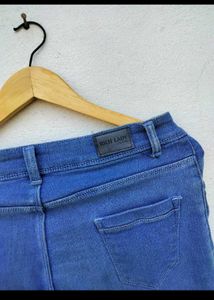 Blue Denim Cargo Pants